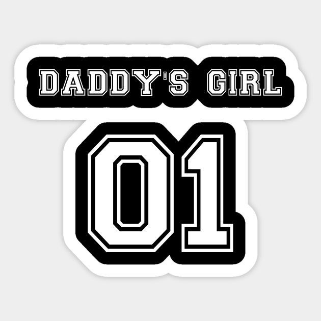 Daddys Girl Daddys Girl Sticker Teepublic 